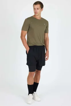 Northpeak Martin 3 2-i-1 treningsshorts herre