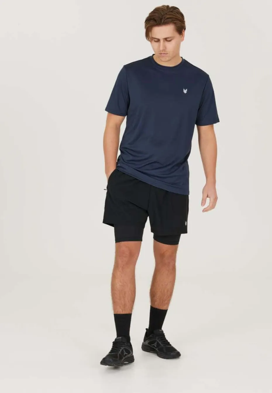 Northpeak Martin 2-i-1 treningsshorts herre