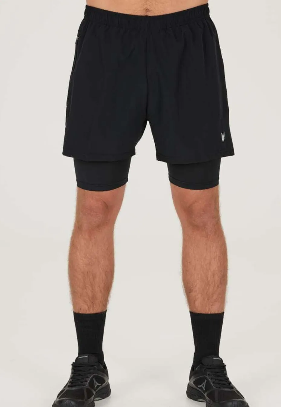 Northpeak Martin 2-i-1 treningsshorts herre