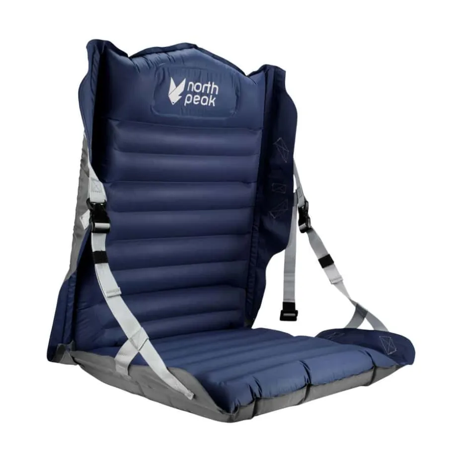 Northpeak oppblåsbart sitteunderlag m/rygg