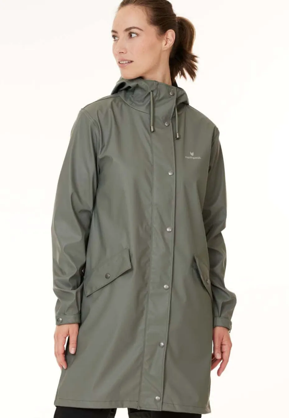 Northpeak Pernilla lang regnjakke dame