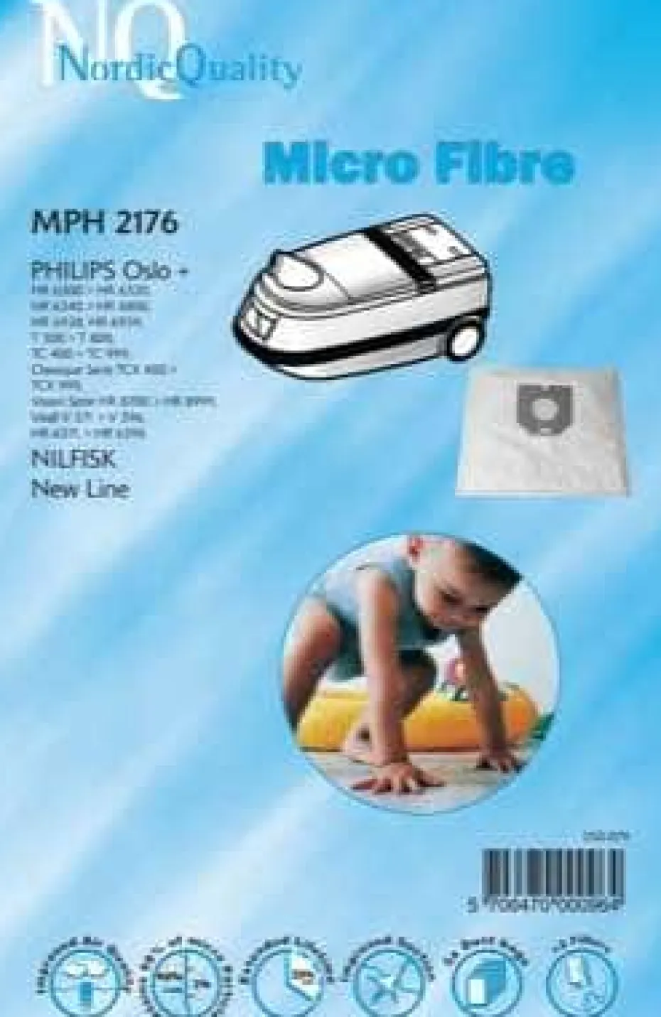 NQ MPH 2176 støvsugerposer