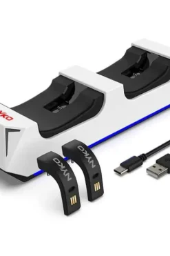 Nyko dobbel ladestasjon for PS5 DualSense™-kontrollere