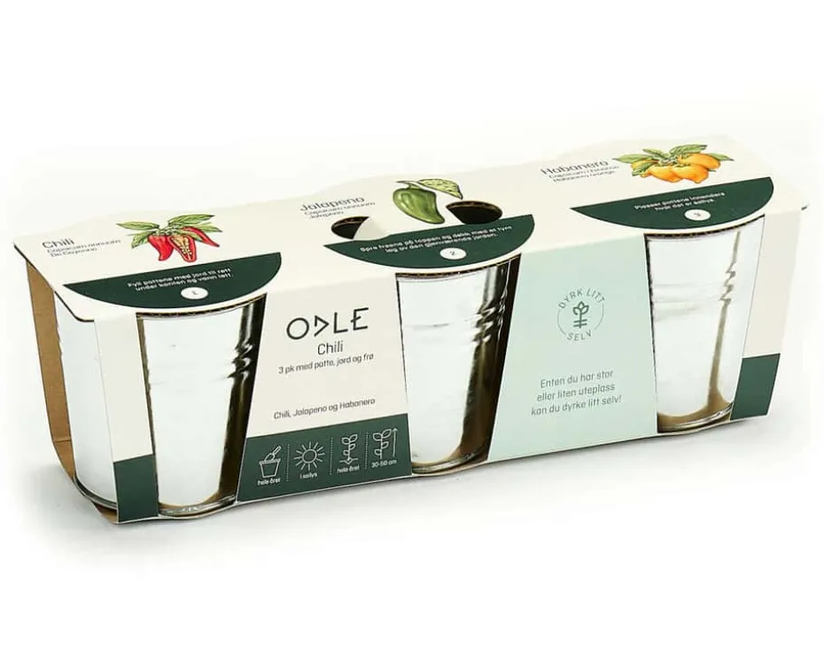 Odle dyrkingsett med chili