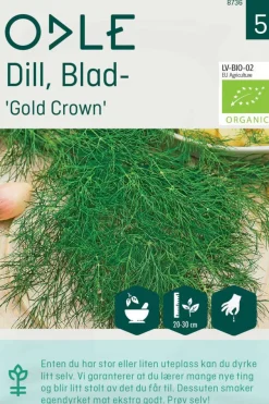 Odle 'Gold Crown' blad dill frø