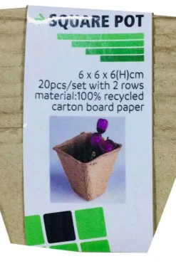 Odle fiberpotter firkantet 20-pk