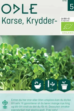 Odle 'Organic' krydder karse frø