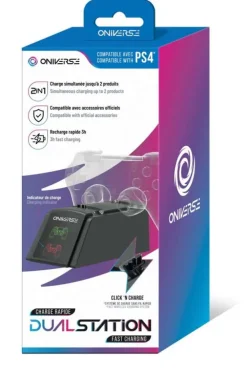 ONIVERSE dobbel ladestasjon for PS4™-kontrollere