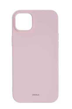 Onsala Silicone Chalk Pink deksel til iPhone 14 Plus