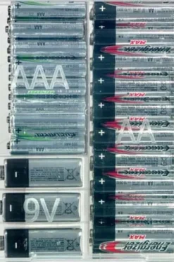 Oppbevaringsboks for batterier