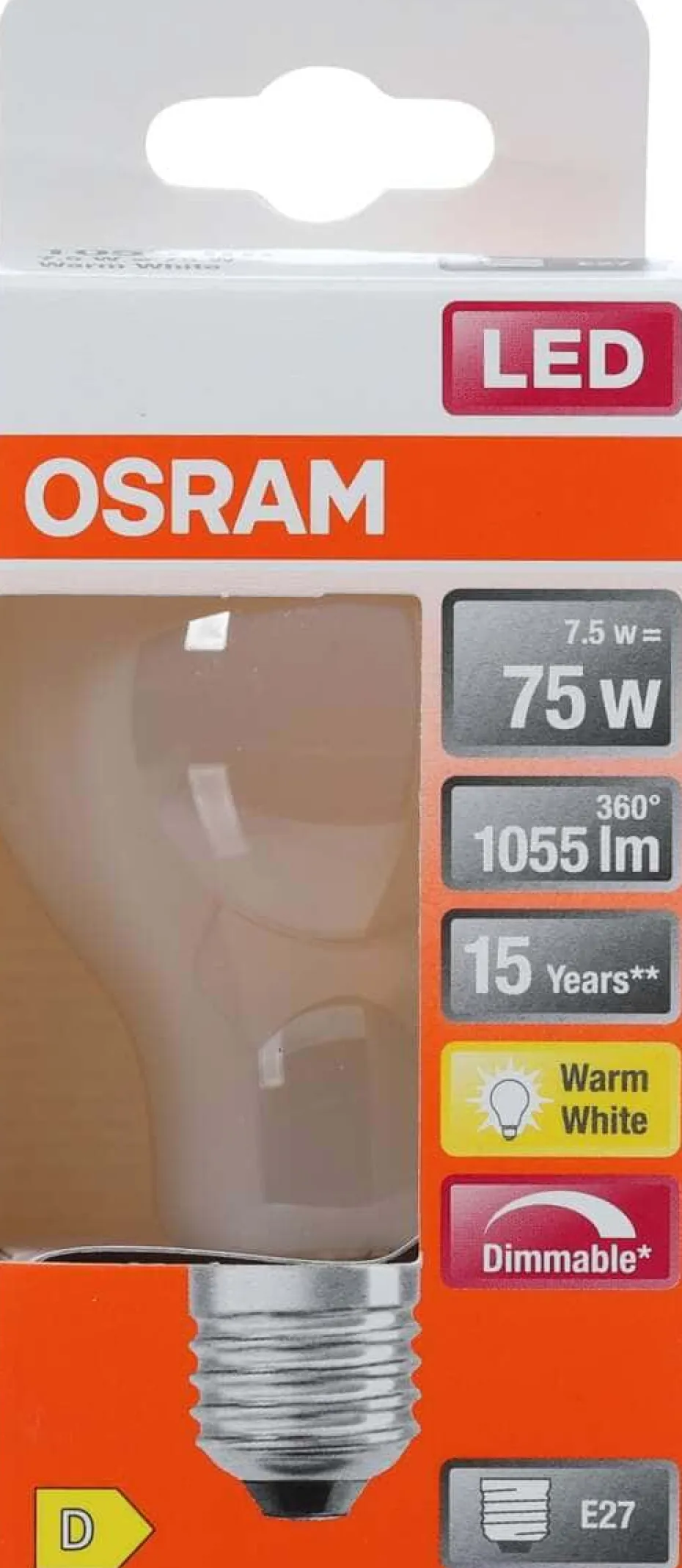 OSRAM LED Retrofit Classic A dimbar lyspære