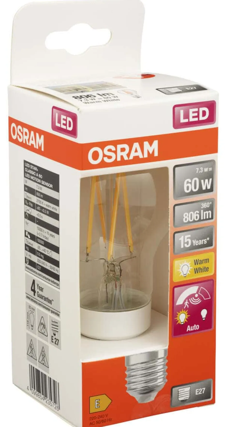 OSRAM LED Star Classic A pære med sensor