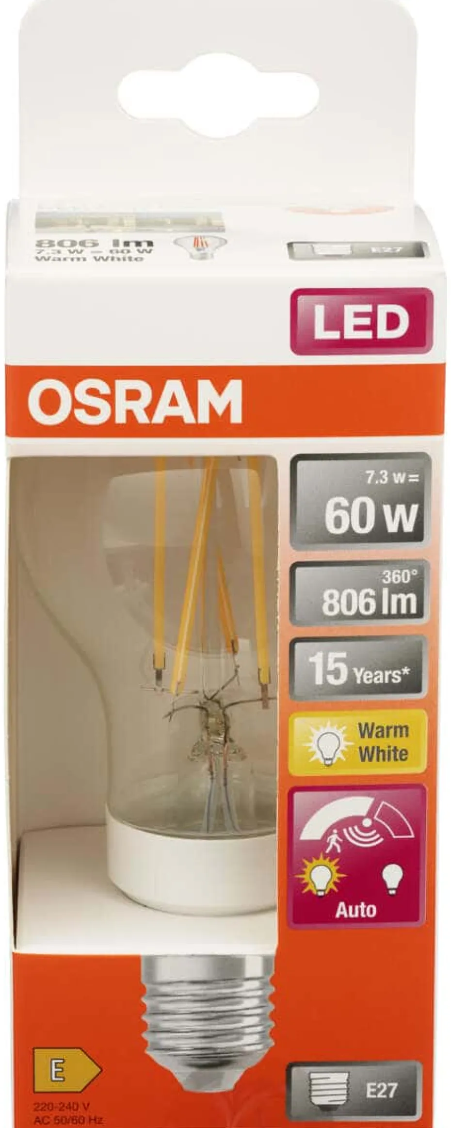 OSRAM LED Star Classic A pære med sensor