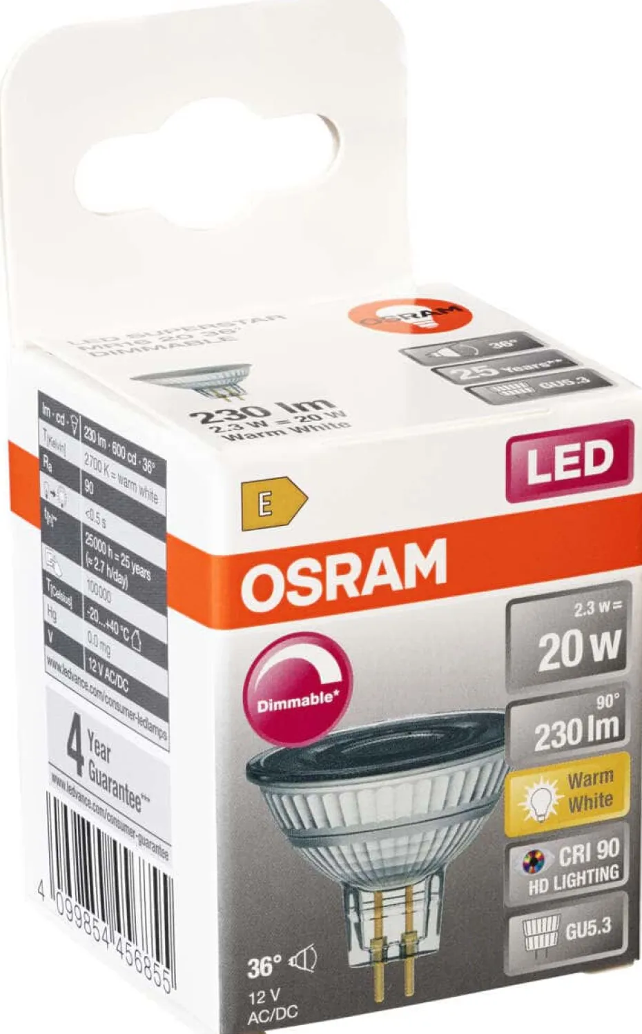 OSRAM LED Superstar MR16 spotpære