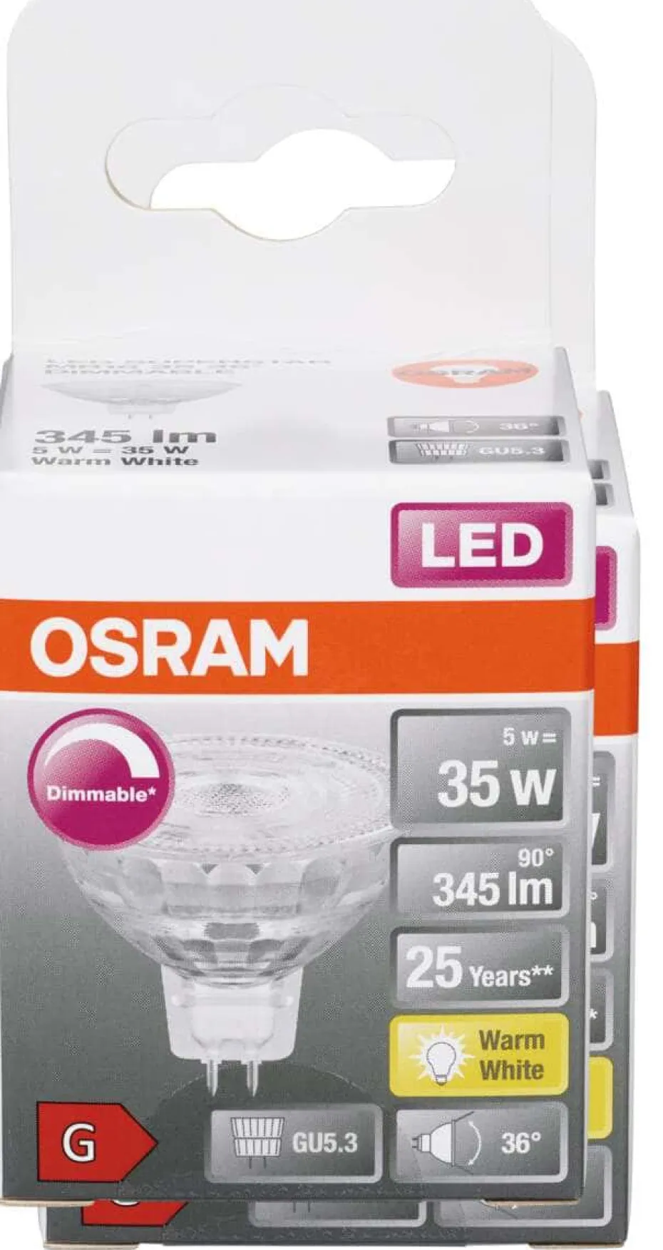 OSRAM LEDSPOT MR16 35 5WGU5,3D