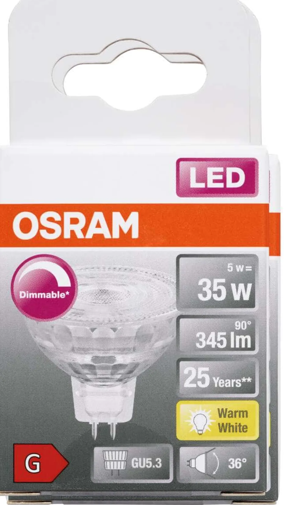 OSRAM LEDSPOT MR16 35 5WGU5,3D