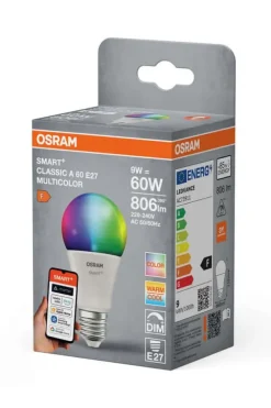 OSRAM SMART+ Matter Multicolor A60 9W E27 806lm