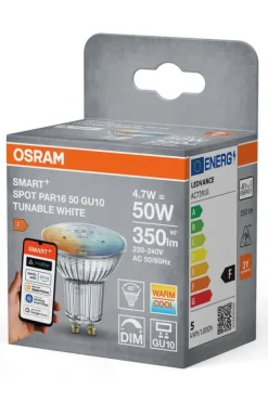 OSRAM SMART+ MATTER Tunable White Spot PAR16 50 45° 4.7W GU10