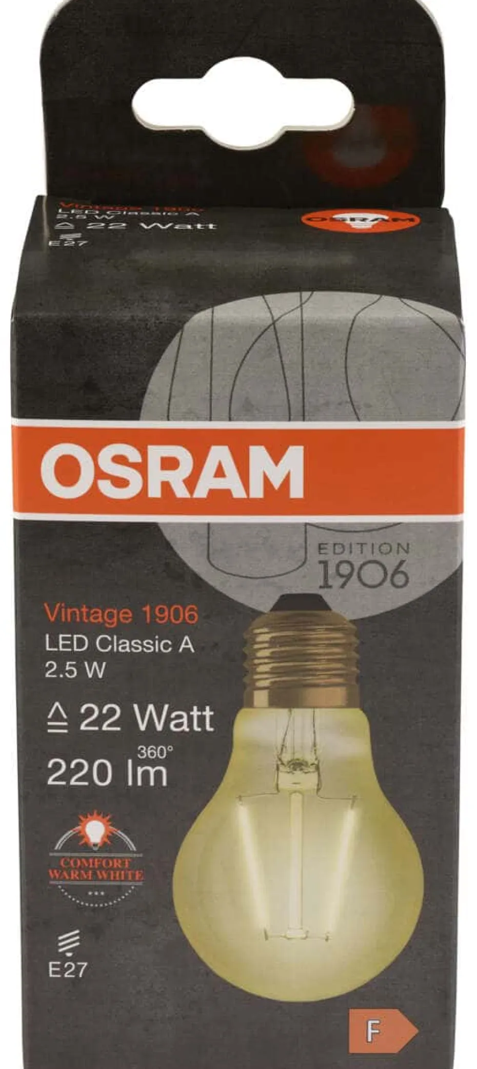 OSRAM Vintage 1906 CLAS A Gold LED-lyspære
