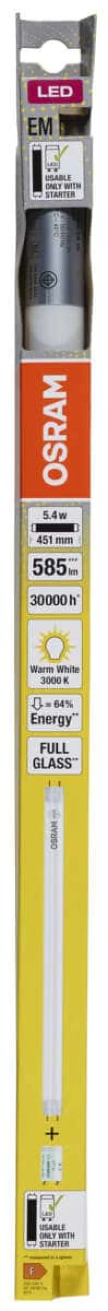 OSRAM LED TUBE T8 15 EM 438 mm 5.4W 830
