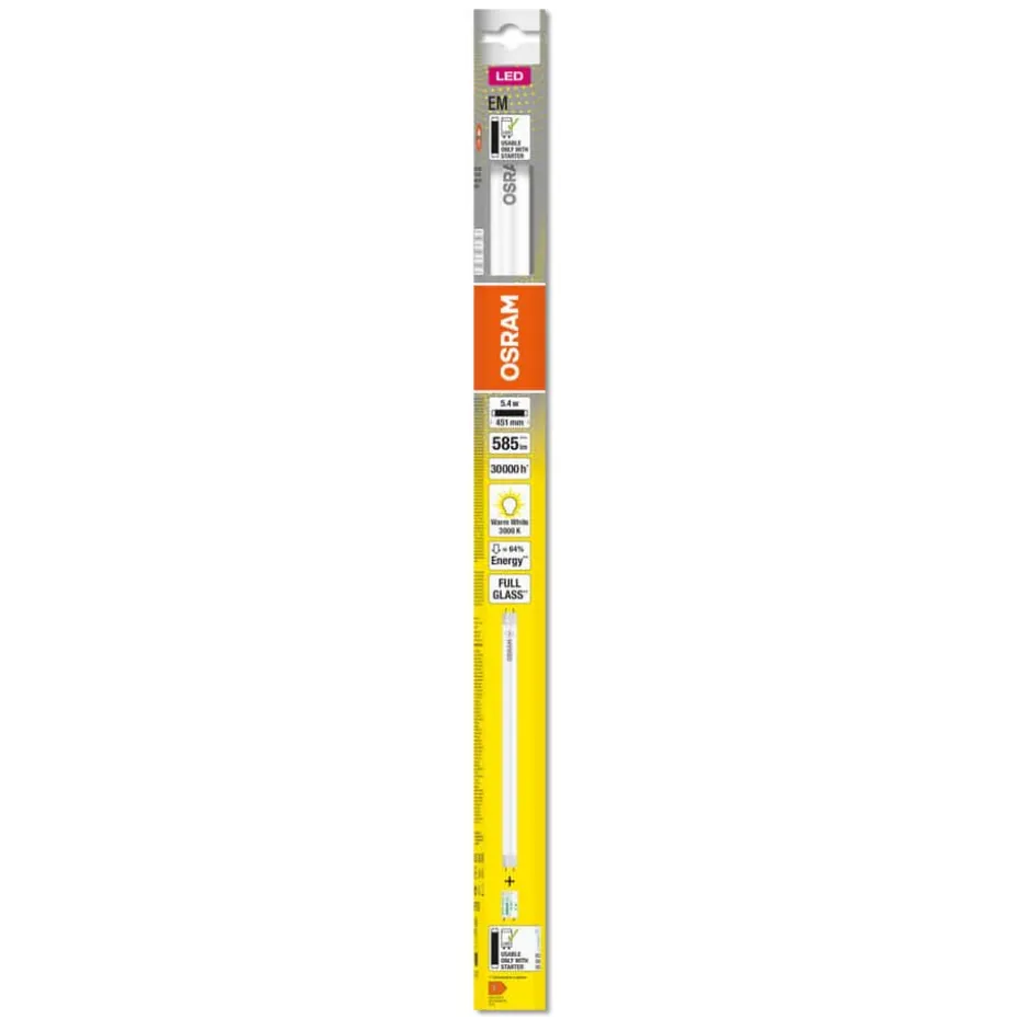 OSRAM LED TUBE T8 15 EM 438 mm 5.4W 830