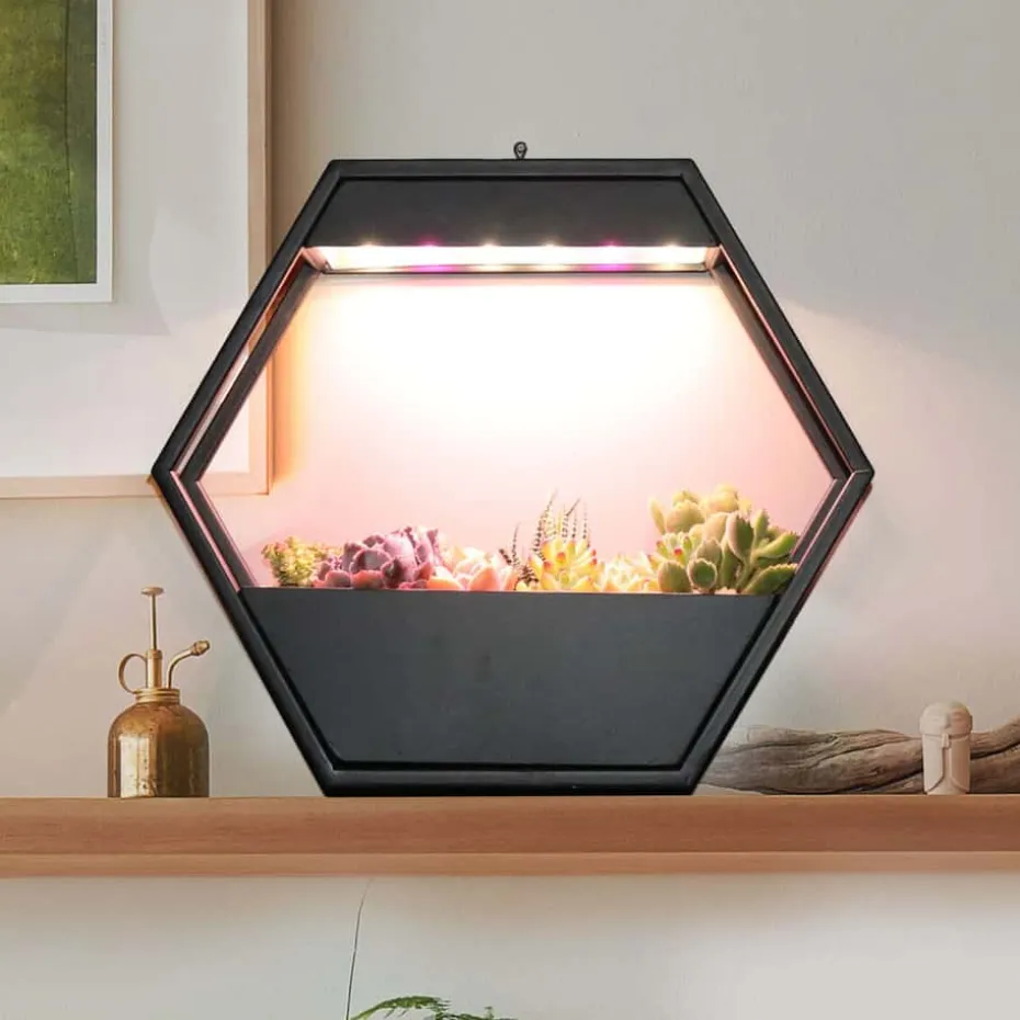 Plantekasse med LED lys