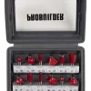 Probuilder fresesett 12 deler 8mm