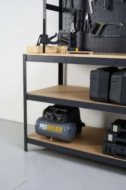 Probuilder arbeidsbenk med hyller