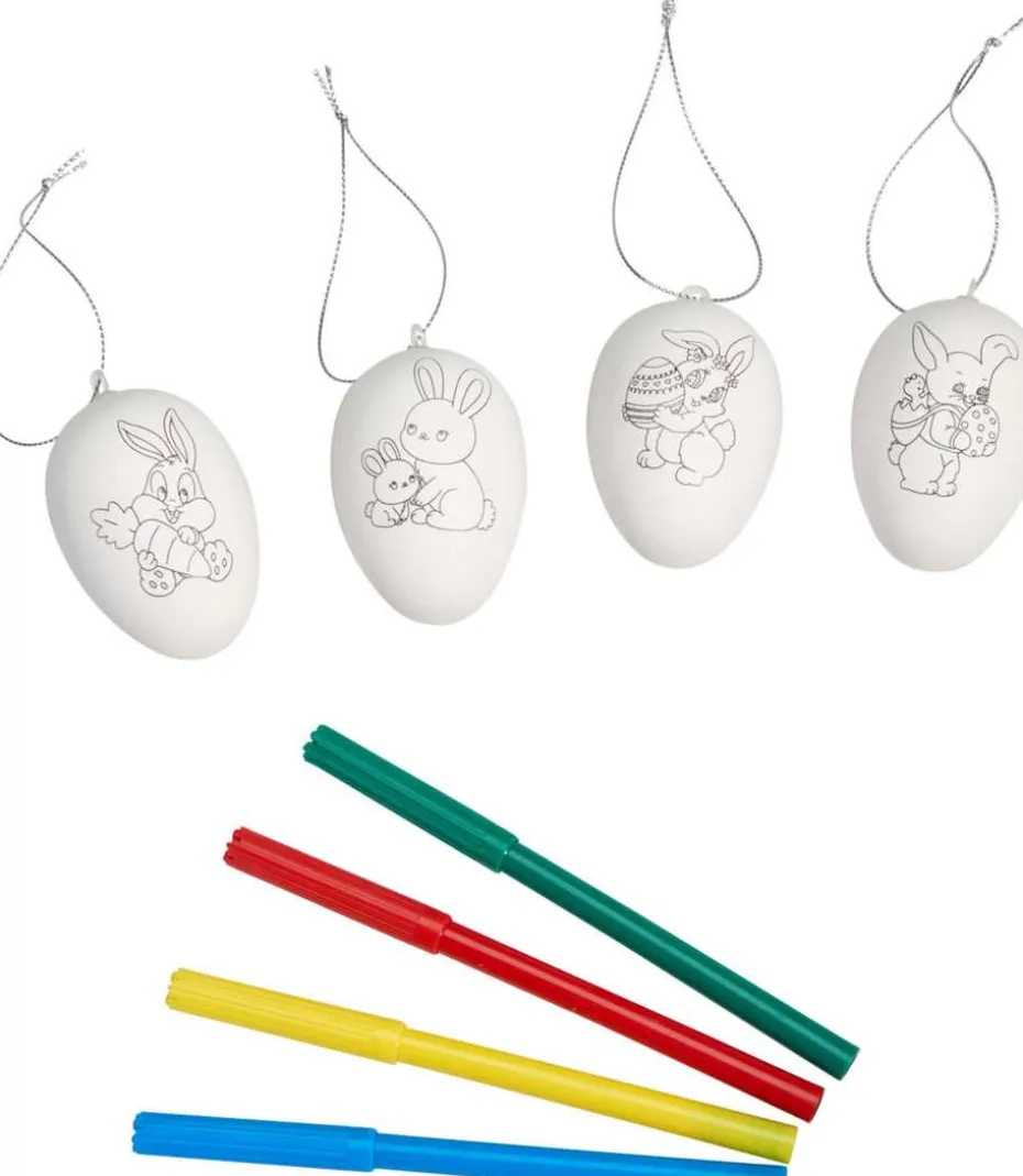 Påskeegg Gjør-det-selv malesett 4 pk