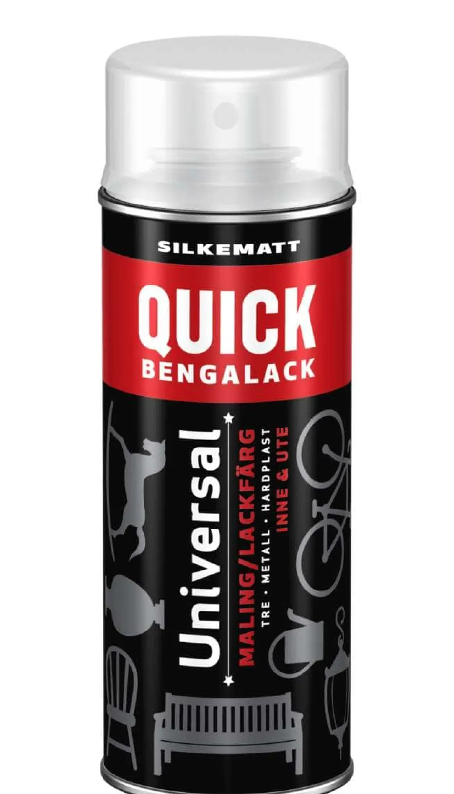 Quick Bengalack Universal silkematt spraylakk