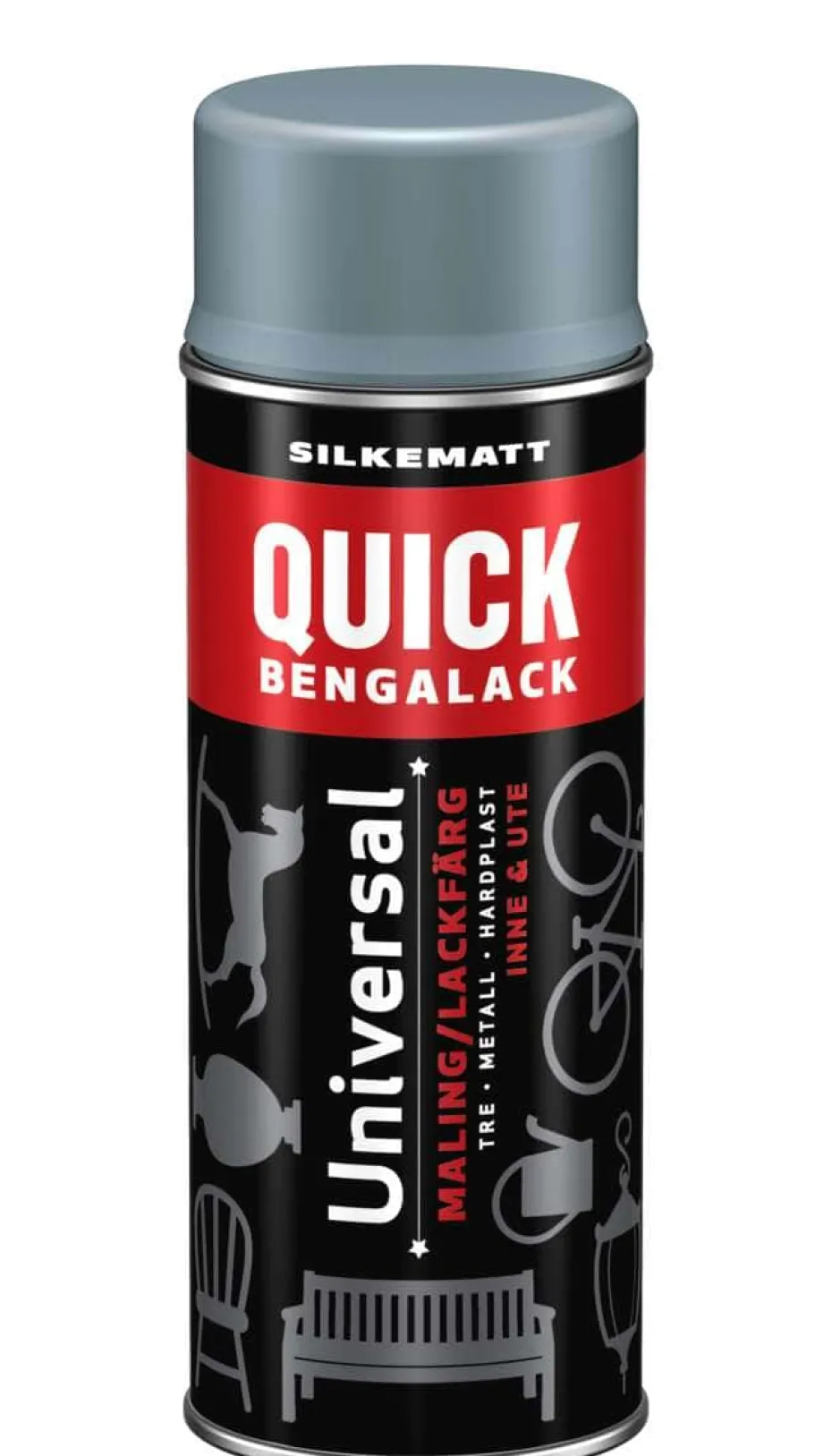 Quick Bengalack Universal silkematt spraylakk