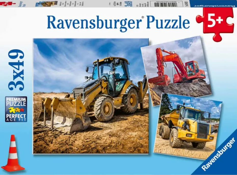 Ravensburger Puzzle arbeidskjøretøy puslespill