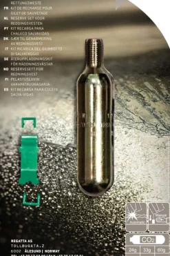 Regatta CO2 sylinder med HR/UM klips