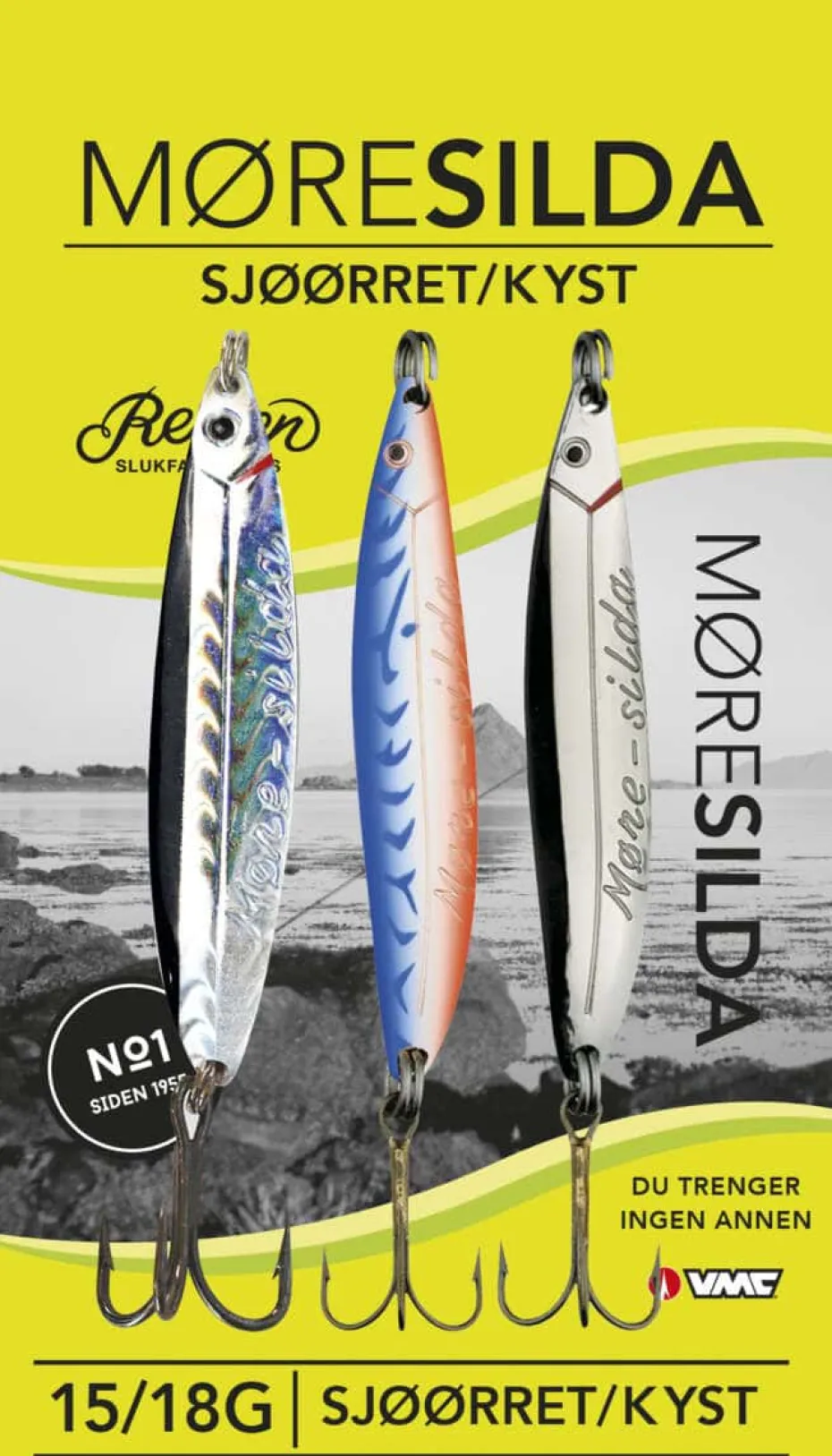Remen Møresilda Sjøørret/Kyst sluksett 3 pk.