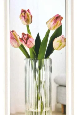 Rille glassvase