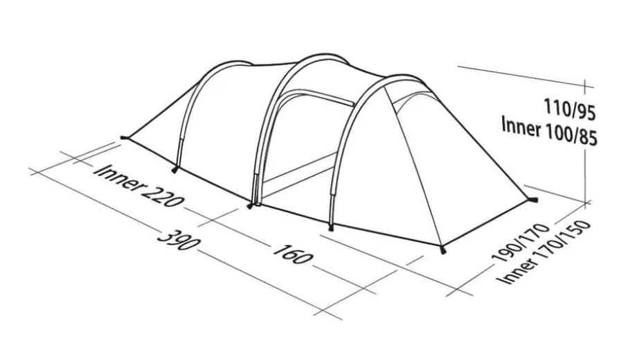 Robens Pioneer 3EX tunneltelt 2022