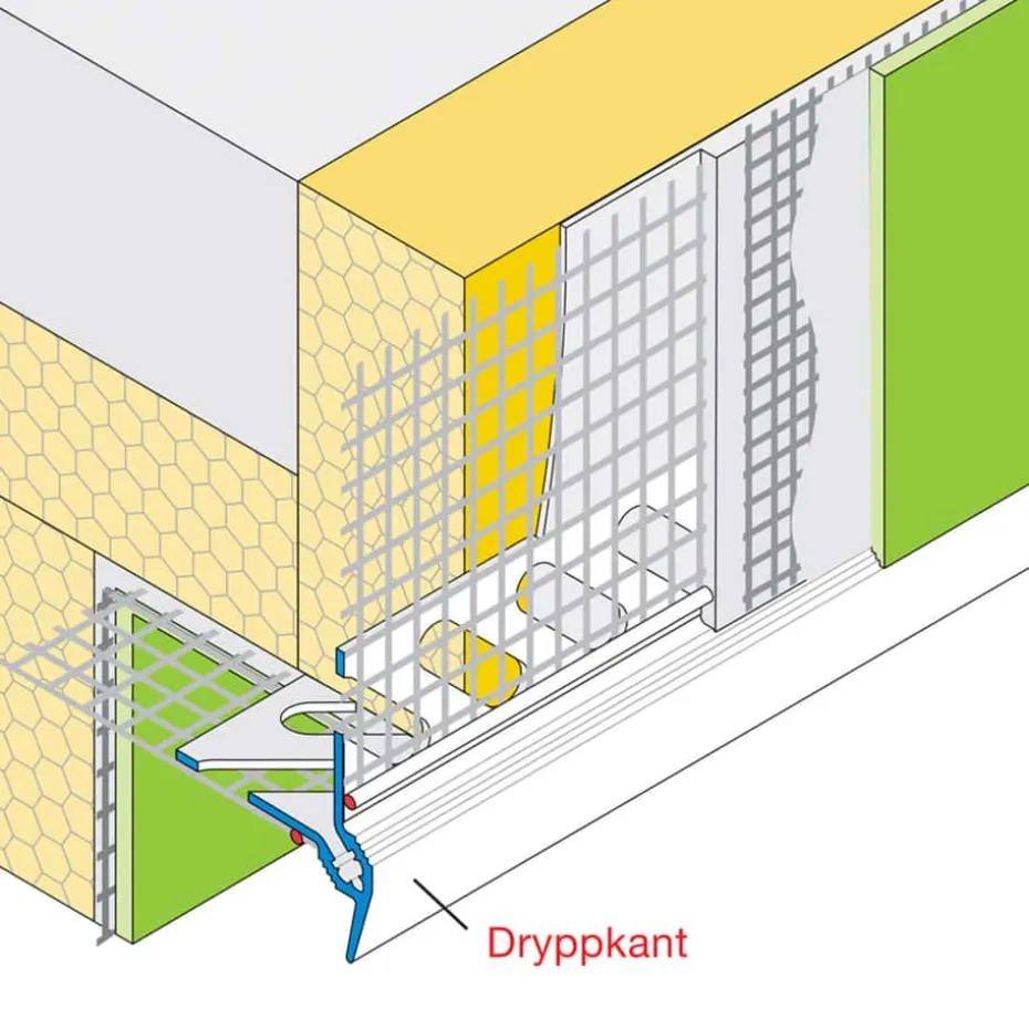 Robust Pusshjørne Dryppkant