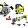 Ryobi RCK183G-0 V+ sett med 3 kutteverktøy u/batteri