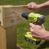 Ryobi R18DD4-1C20GA18 drill m/batteri og borsett