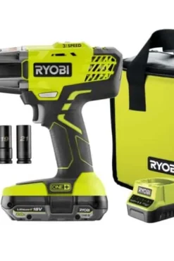 Ryobi R18IWPI-1C20S verktøysett dekkskifte m/batteri