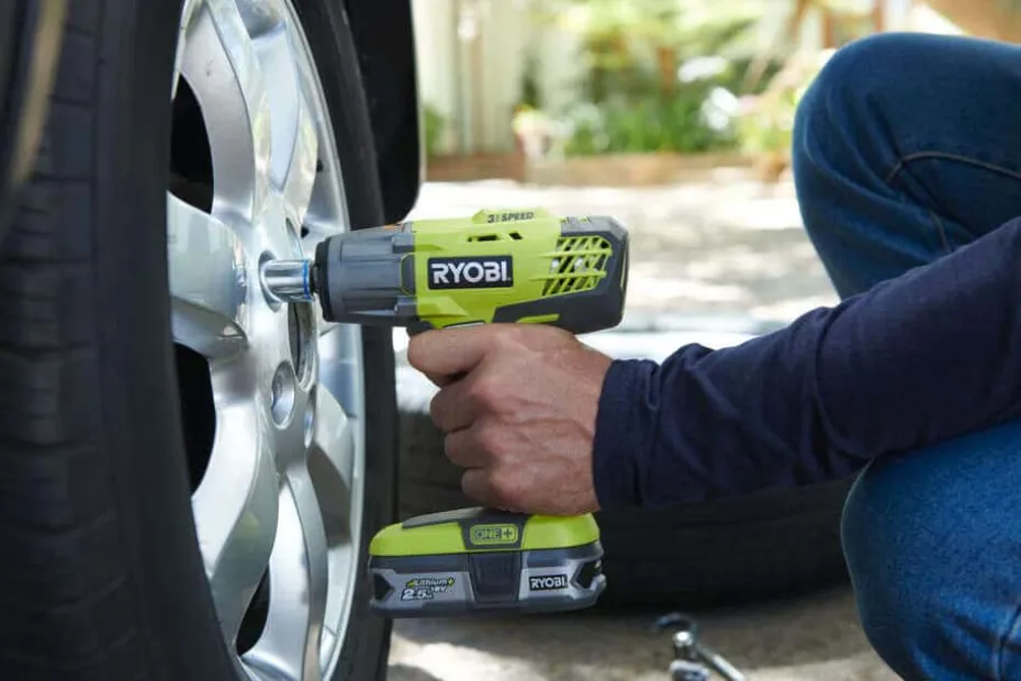 Ryobi R18IW3-120S muttertrekker m/batteri