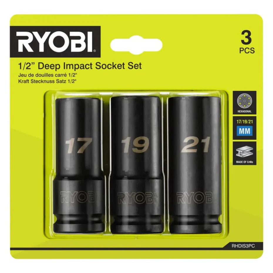 Ryobi slaghylser 3 pk