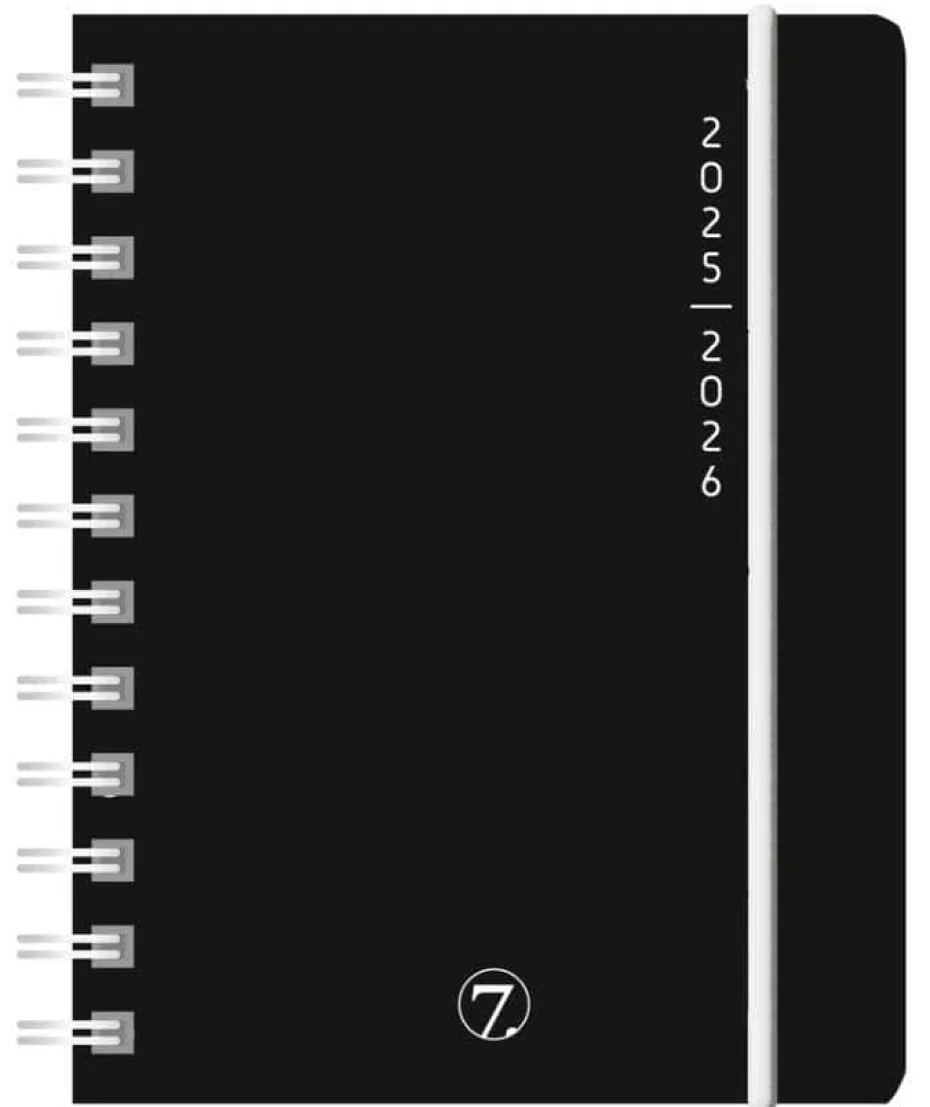 7.SANS: Dagsplan, A6, sort