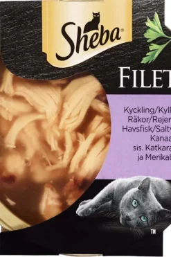 Sheba® Filet Kylling, Reker og Saltvannsfisk 60g