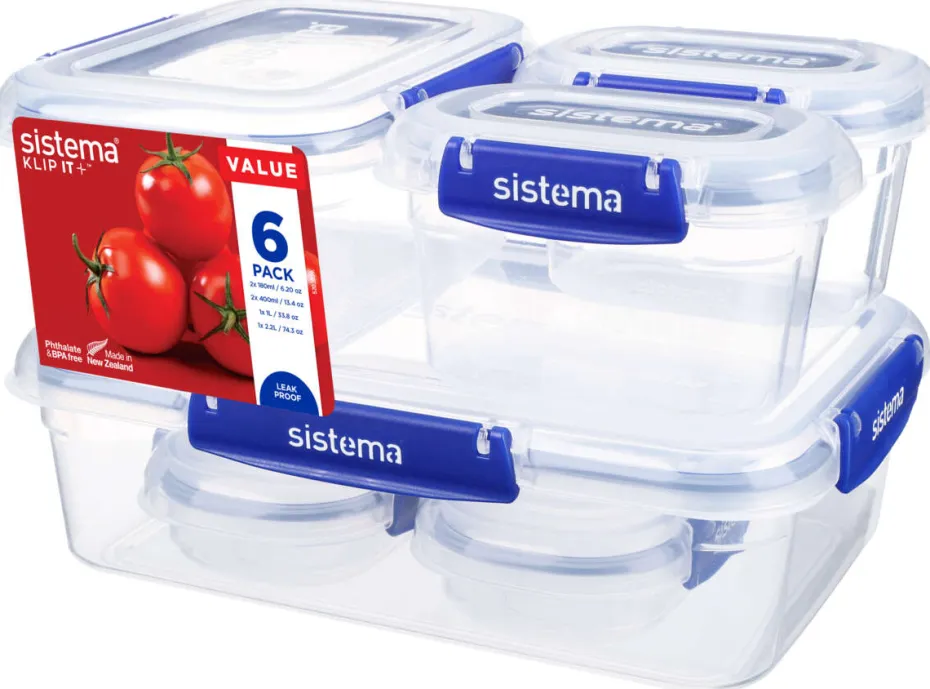 Sistema® Pack Klip It Plus 6 pk