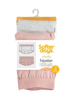 Softer Days Comfy hipstertruser 2-pk barn