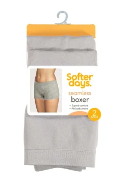Softer Days Seamless boxertruser 2-pk dame