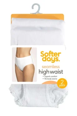 Softer Days Seamless Highwaist truser 2-pk dame