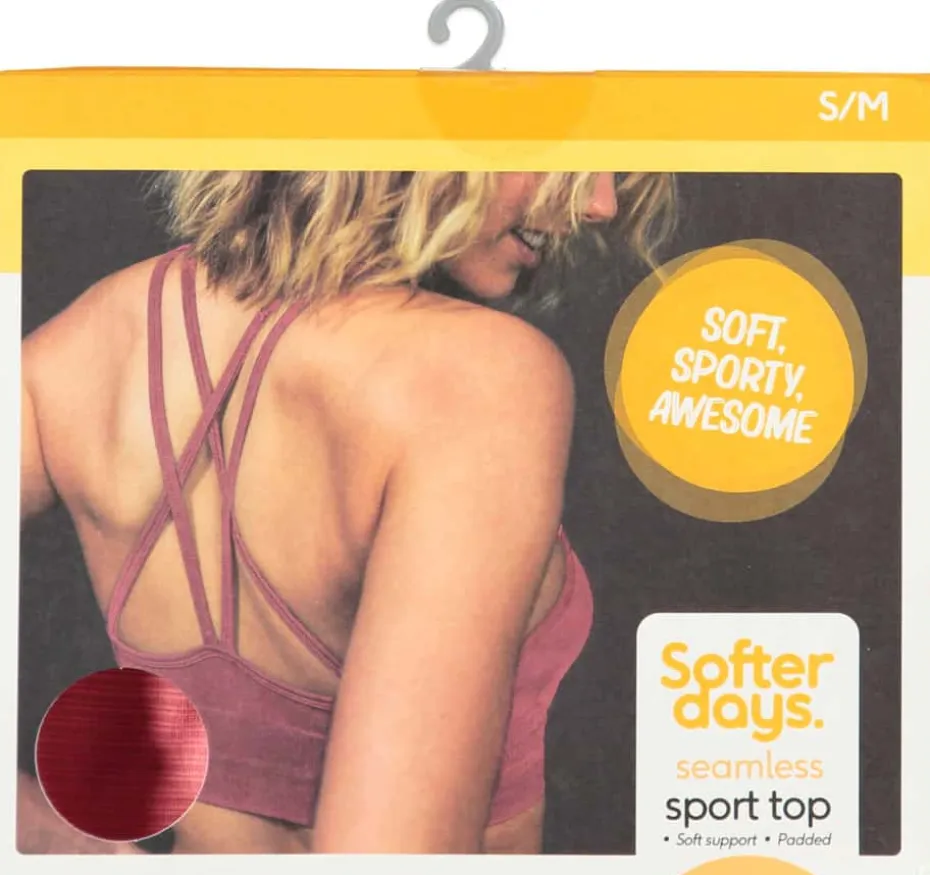 Softer Days Seamless sports-BH dame