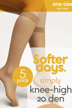 Softer Days Simply knestrømper 5-pk dame